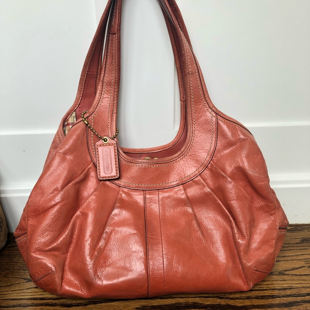 Coach Hobo Style Orange Handbag